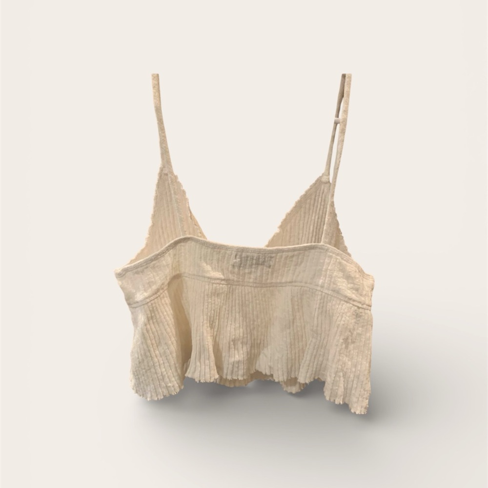 Urban Outfitters White Ruffle Top - Picture 3 of 3